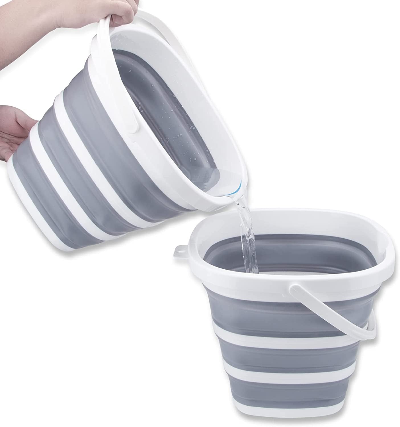 Collapsible Silicon Bucket 10L for Home & Garden