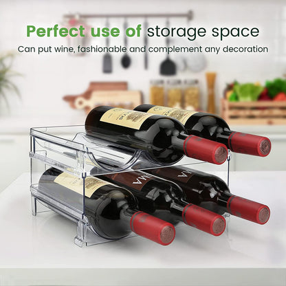 Aesthetic Water Bottle Organizer for Cabinet (2 Packs)