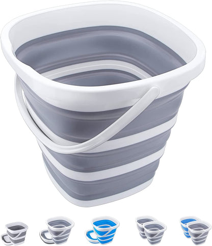 Collapsible Silicon Bucket 10L for Home & Garden